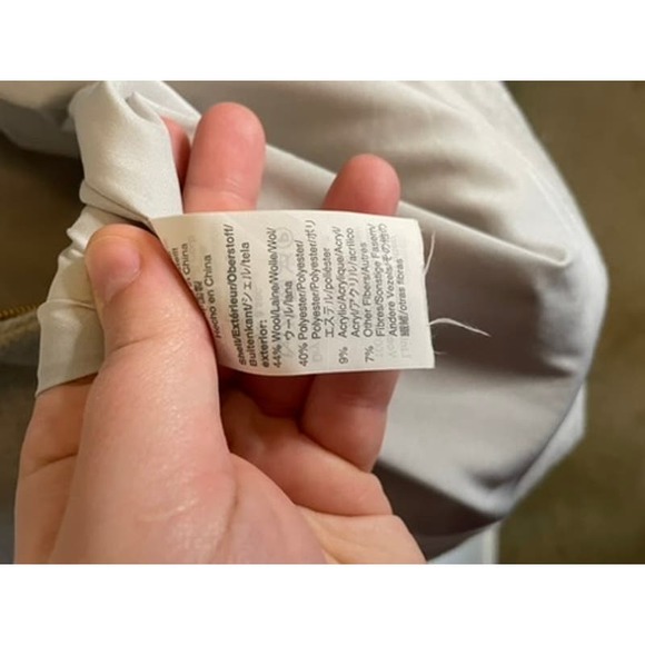 J. Crew Factory | Gray "City Coat" Long Line Wool Blend Coat with Zip Size 14 - Picture 7 of 9